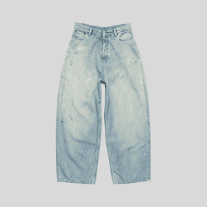 Wholesale Paint Splatter Baggy Jeans – Custom Streetwear Wide-Leg Pants OEM/ODM