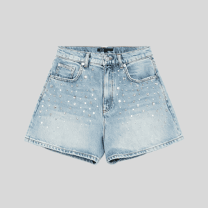 Wholesale Rhinestone Studded Denim Shorts – Custom Streetwear Glitz Shorts OEM/ODM