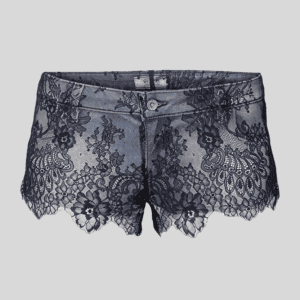 Wholesale Lace-Overlay Denim Shorts – Custom Streetwear Shorts OEM/ODM